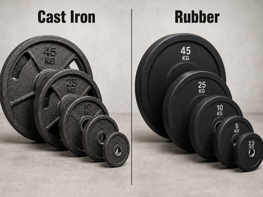 Are rubber bumper plates better for home gym flooring than cast iron? - which is better?