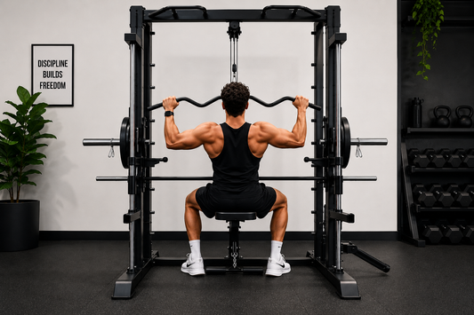 How many different exercises can be performed on a cable machine?