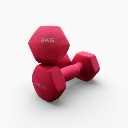 0.5–10Kg Neoprene Dumbbells | Durable, Non-Slip, Anti-Roll