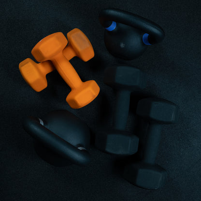0.5–10Kg Neoprene Dumbbells | Durable, Non-Slip, Anti-Roll