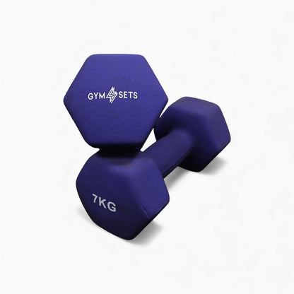 0.5–10Kg Neoprene Dumbbells | Durable, Non-Slip, Anti-Roll