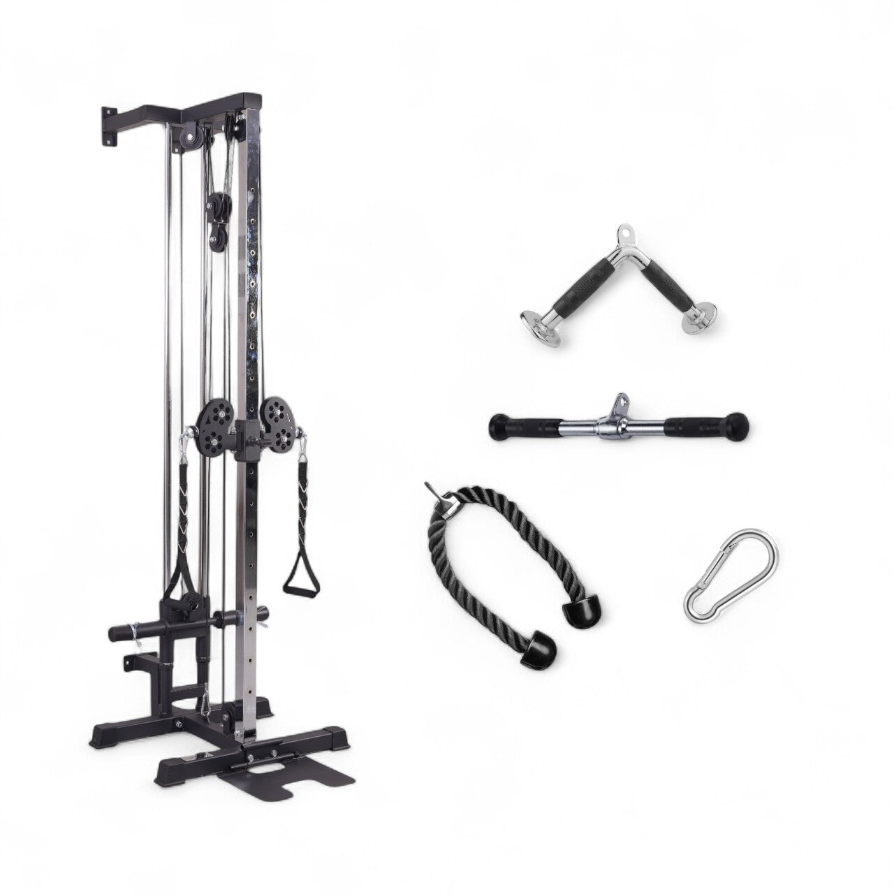 GymSets Semi Commercial Upgraded Wall Mounted Cable Pulley Machine