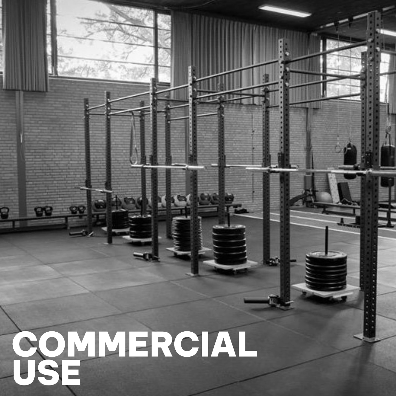 GymSets Commercial 1m x 1m Floor Mats (15mm/14kg)