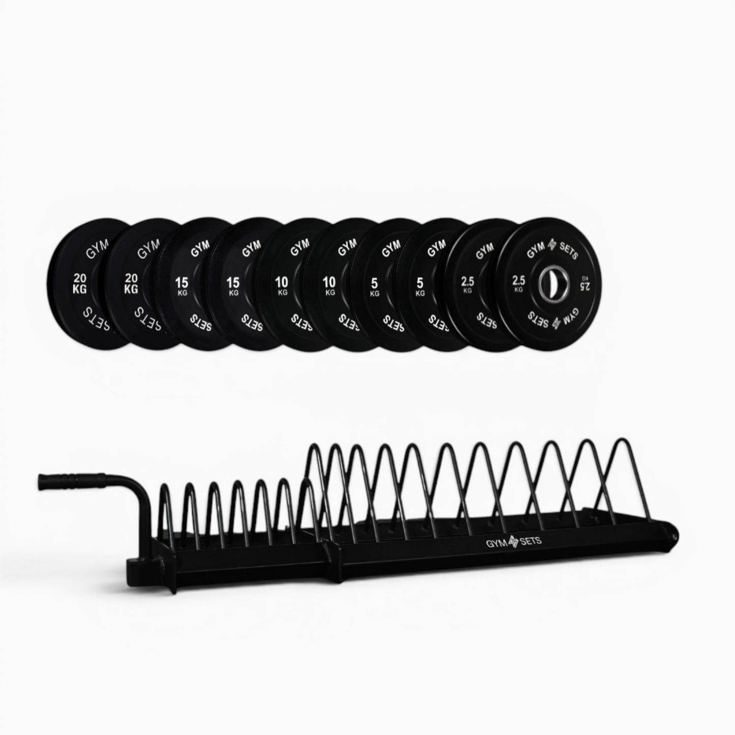 GymSets Extended Weight Plate Storage Rack