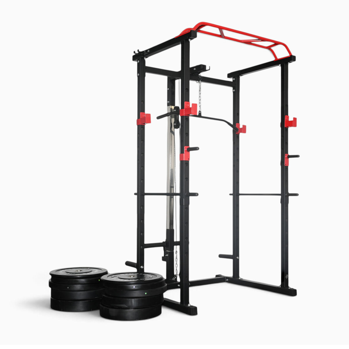 GymSets Power Cage with Cable Pulley