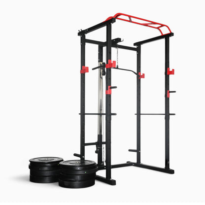 GymSets Power Cage with Cable Pulley
