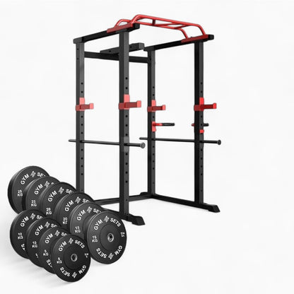 GymSets Power Cage with Cable Pulley