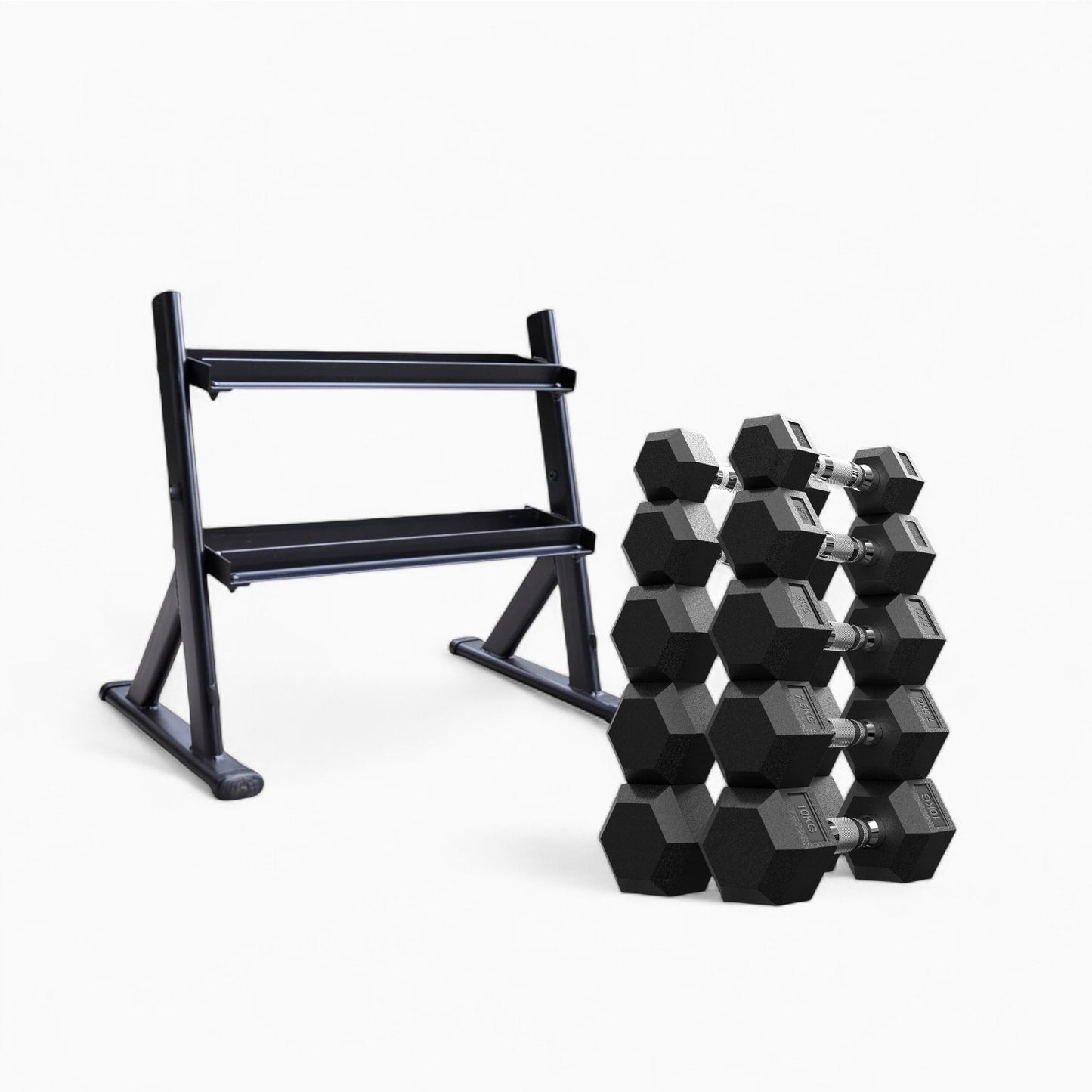 2 Tier Dumbbell Storage Rack