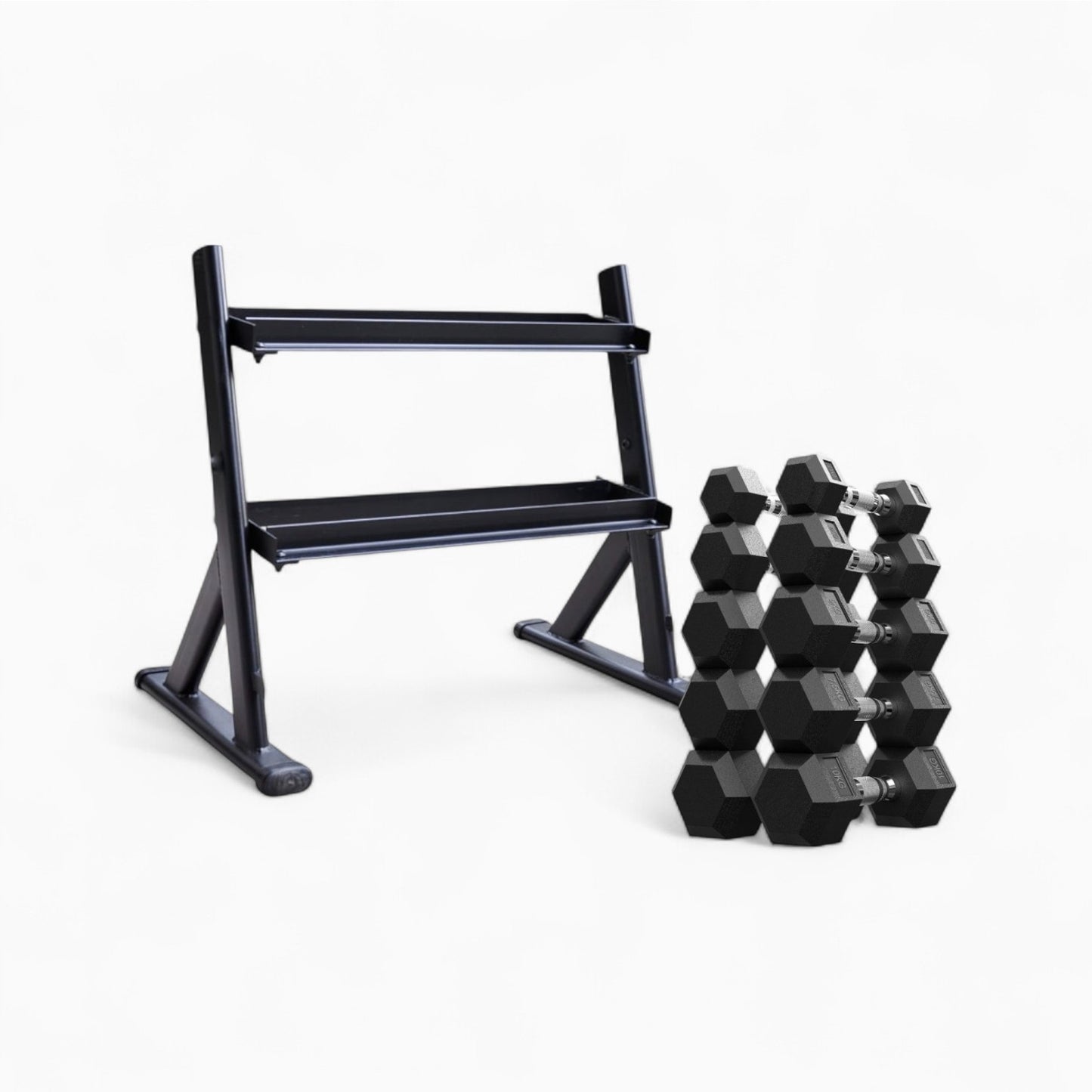 2 Tier Dumbbell Storage Rack
