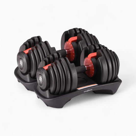 24kg Quick Dial Adjustable Dumbbell, Fast Change Weights, Space Saving
