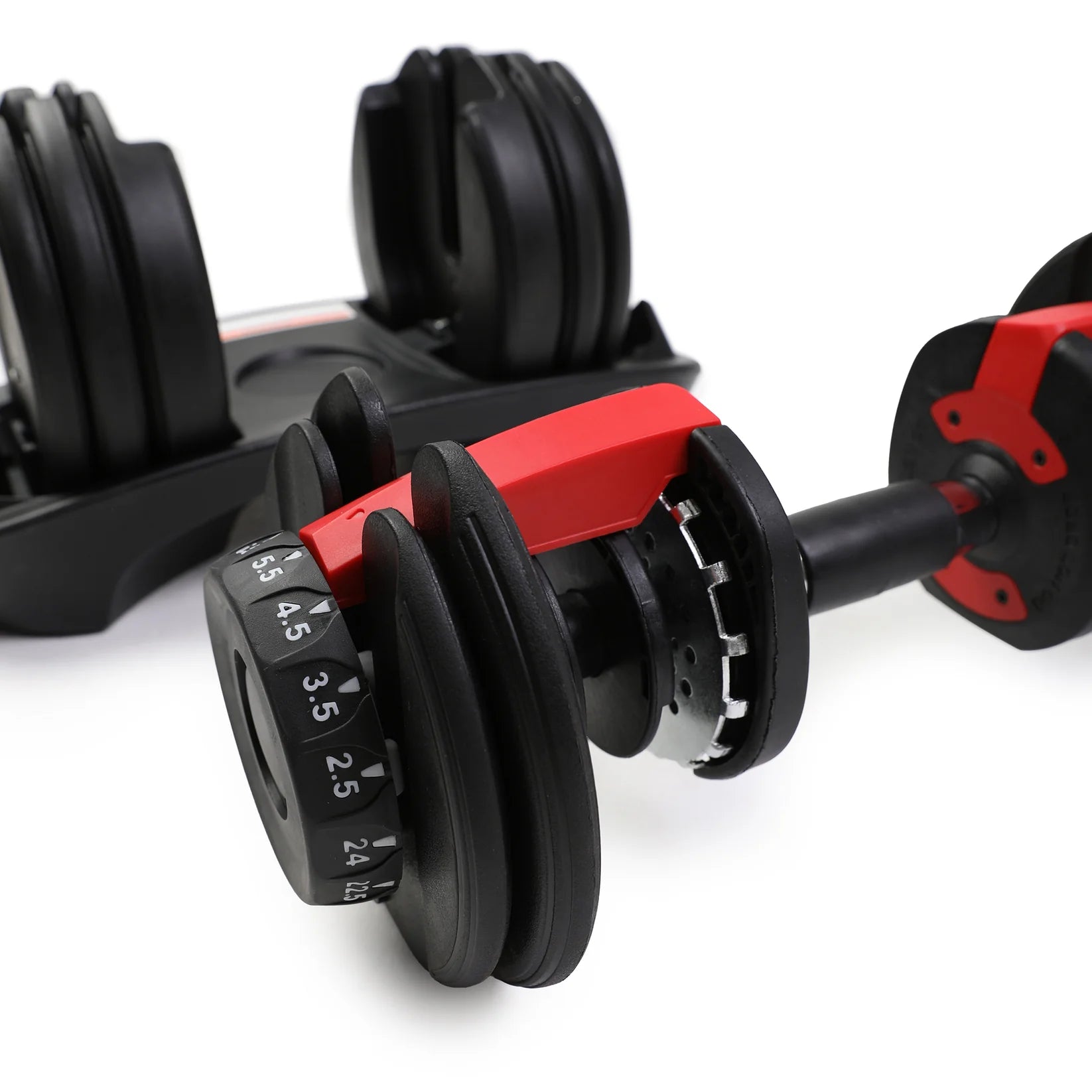 2X Adjustable Dumbbell Set 2.5-40kg Pair of DB Weights For Home Gym