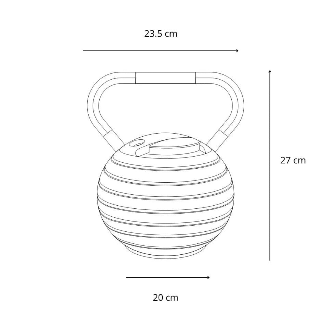 2X Adjustable Kettlebell Set 3.4-18kg Pair of DB Weights For Home Gym