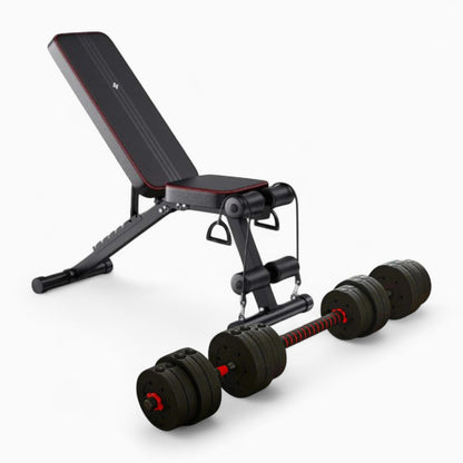 GymSets Adjustable Dumbbell Barbell Set