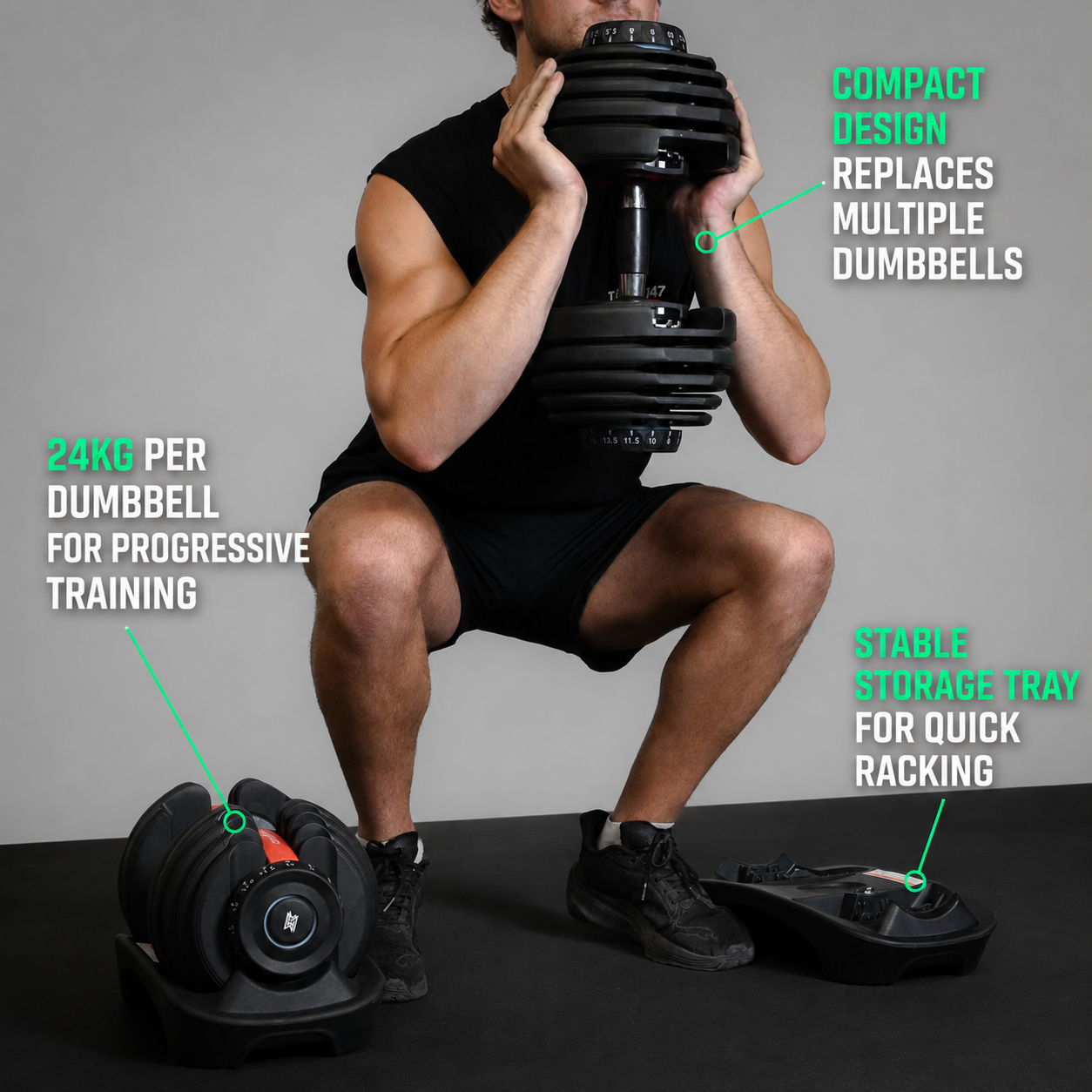 24kg Adjustable Dumbbell