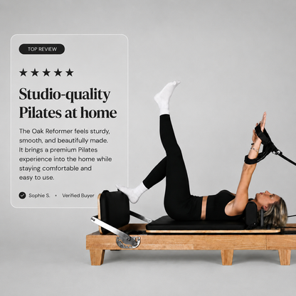 GymSets Oak Reformer Pilates Studio Machine
