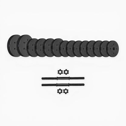 GymSets Vinyl 30kg Adjustable Dumbbell Set