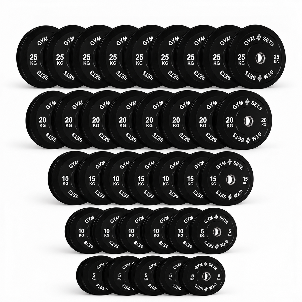 GymSets Olympic Bumper Plates Sets