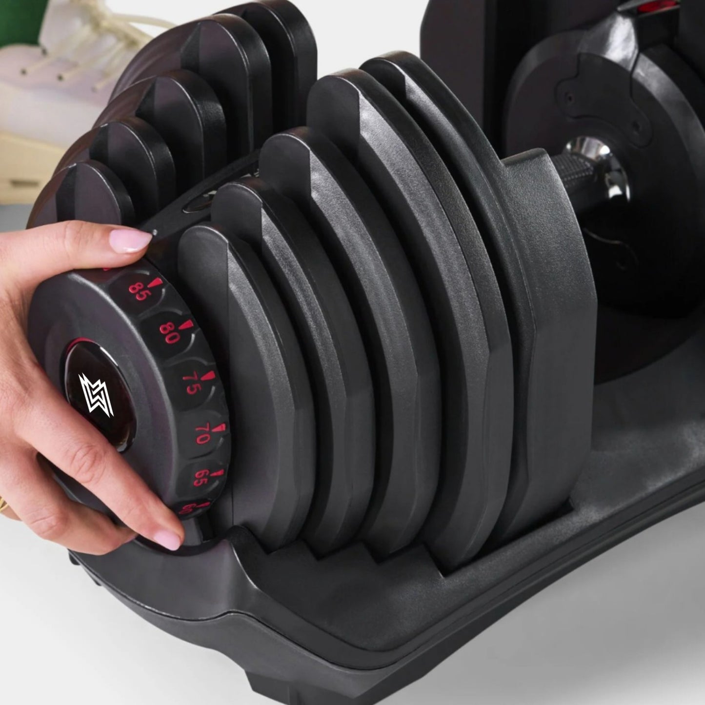 40KG Adjustable Dumbbell Pair Set With Rack & Bench – Perfect For Home Workouts. Build Strength, Tone Muscles & Enhance Fitness With Versatile Weight Training.