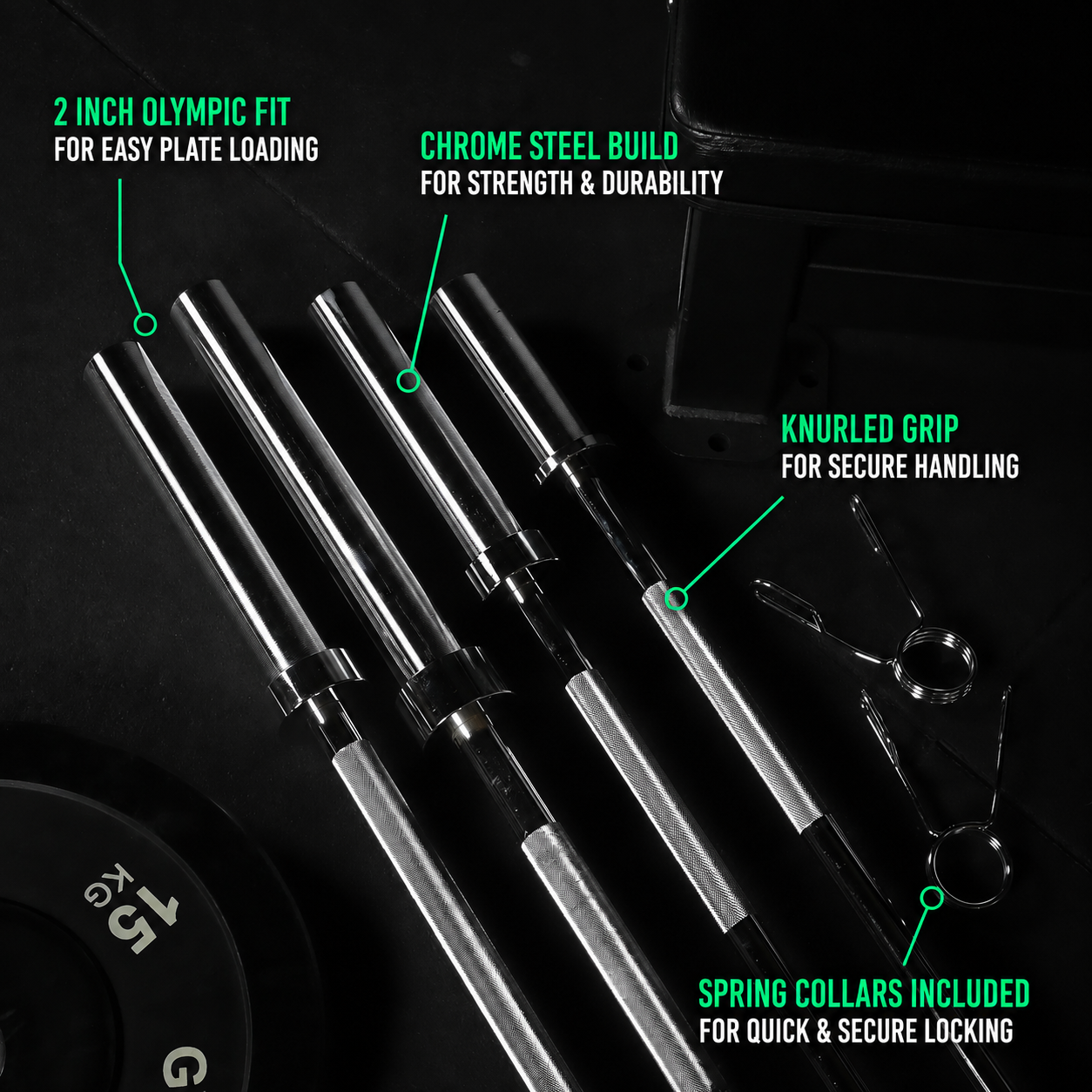 GymSets Olympic 2" Barbell