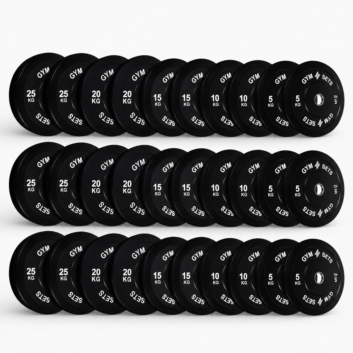 GymSets Olympic Bumper Plates Sets