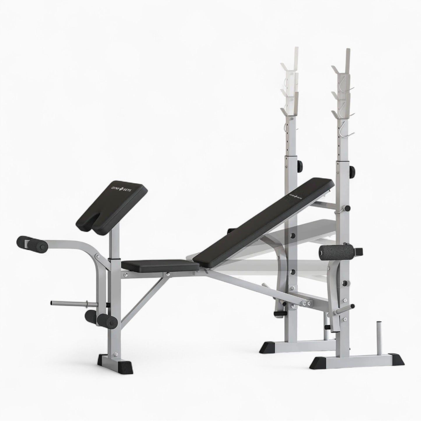 GymSets Adjustable Weight Bench + Preacher Curl