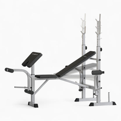 GymSets Adjustable Weight Bench + Preacher Curl