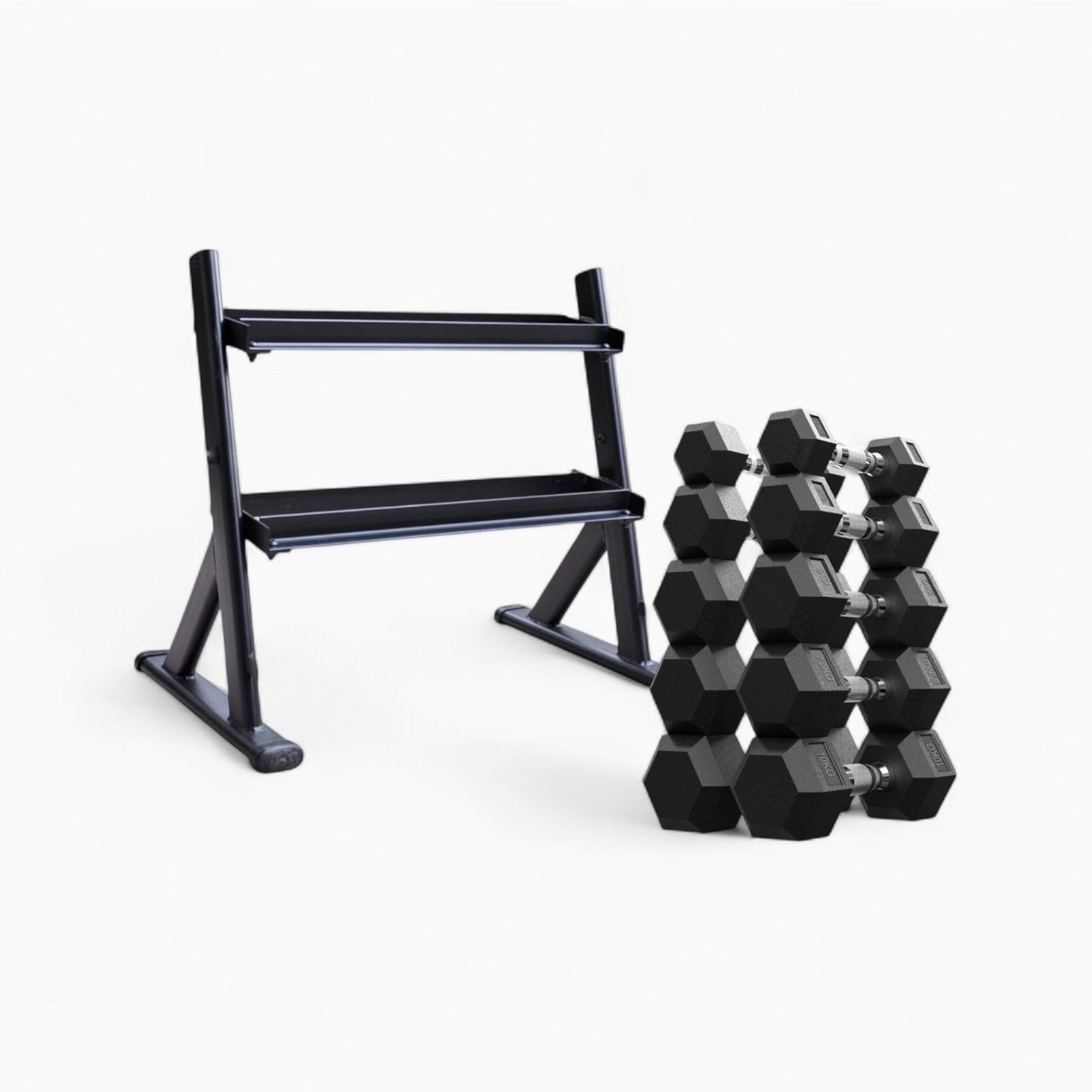 2 Tier Dumbbell Storage Rack