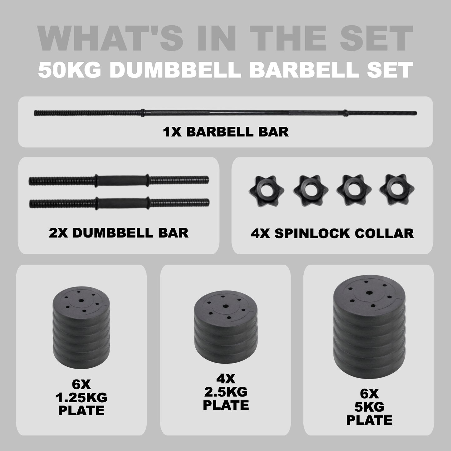 GymSets Adjustable Dumbbell Barbell Set V2