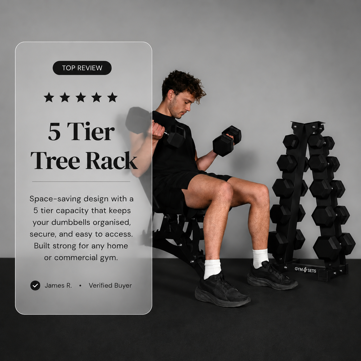 5 & 6 Tier Hex Dumbbell Tree Rack