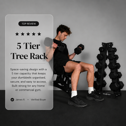 5 & 6 Tier Hex Dumbbell Tree Rack