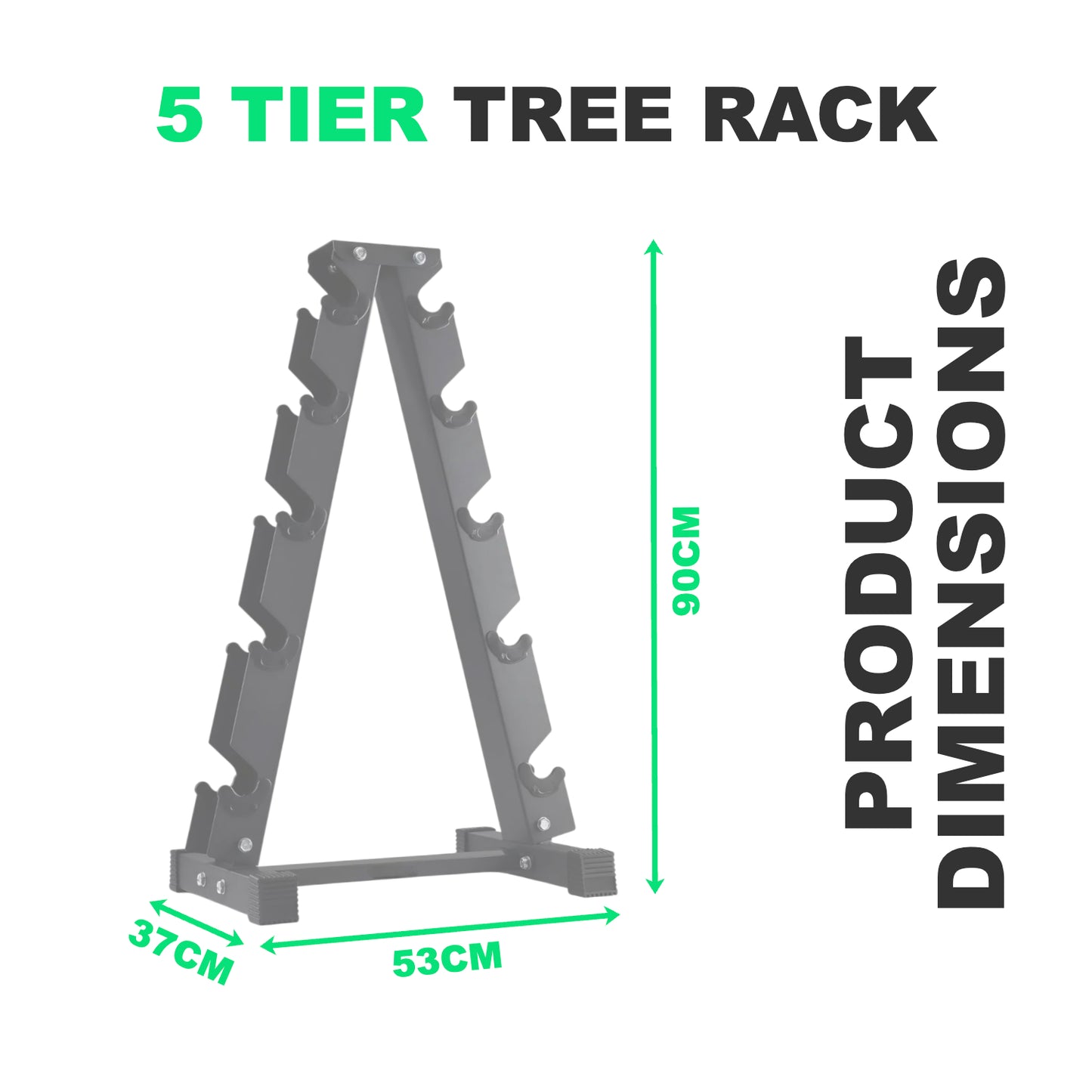 5 & 6 Tier Hex Dumbbell Tree Rack