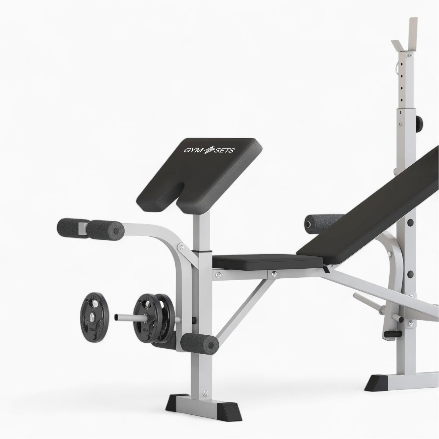 GymSets Adjustable Weight Bench + Preacher Curl