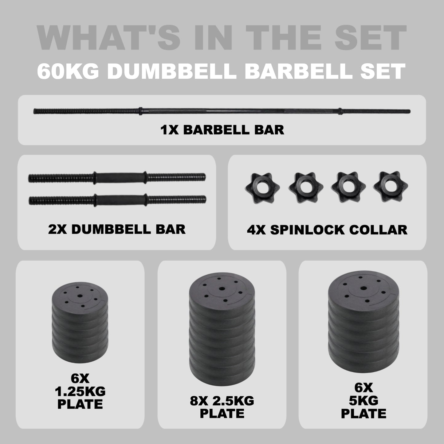 GymSets Adjustable Dumbbell Barbell Set V2