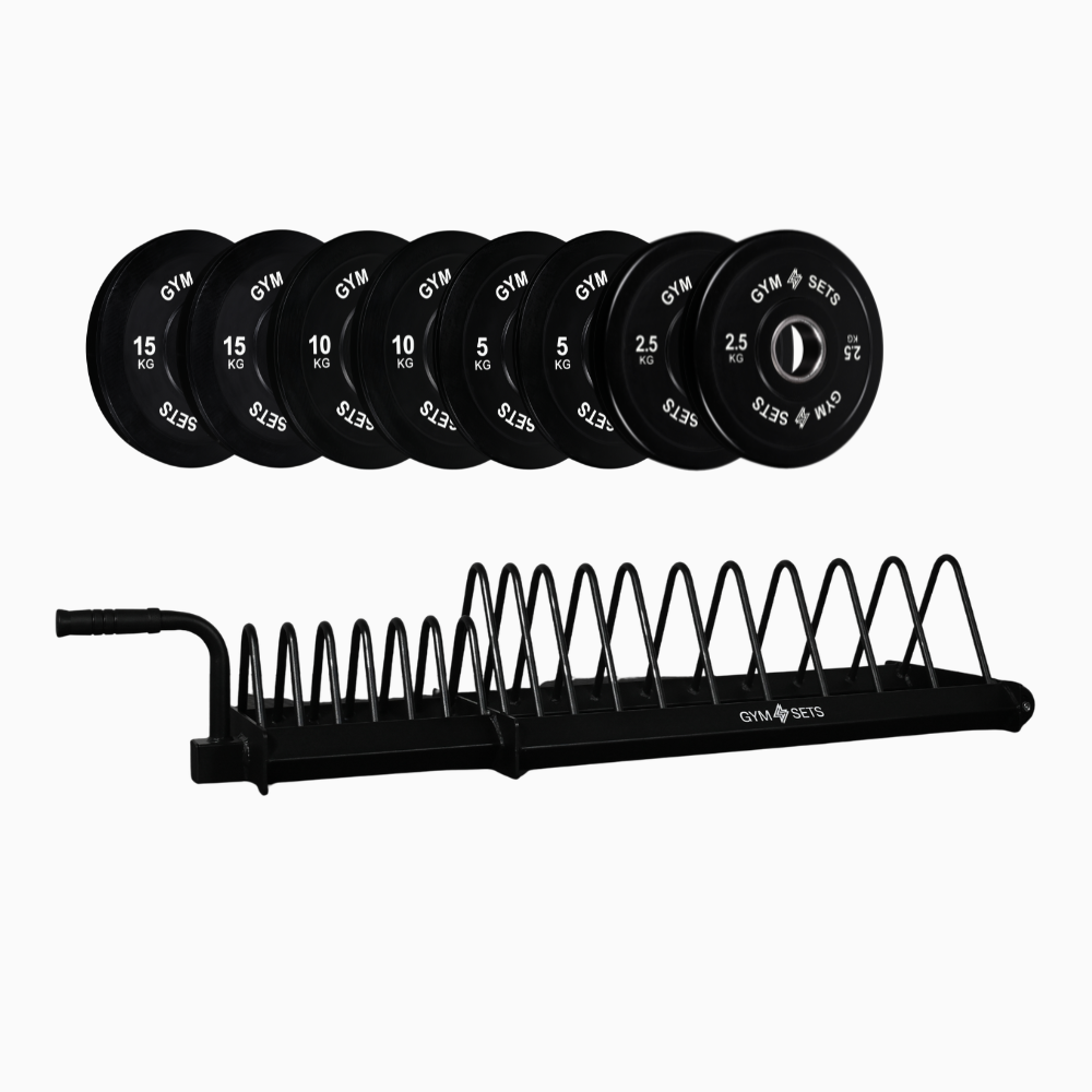 GymSets Extended Weight Plate Storage Rack