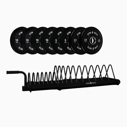 GymSets Extended Weight Plate Storage Rack