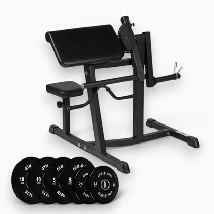 Preacher Curl Machine - Seated Bicep Curl Bench
