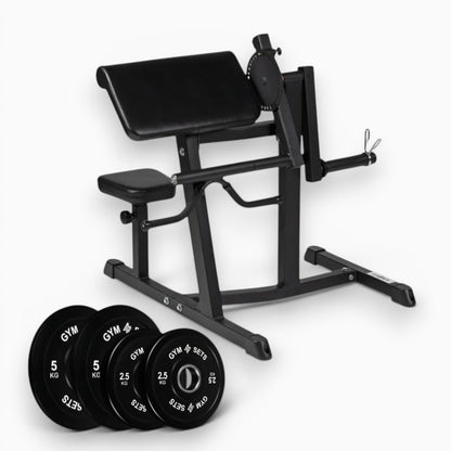 Preacher Curl Machine - Seated Bicep Curl Bench