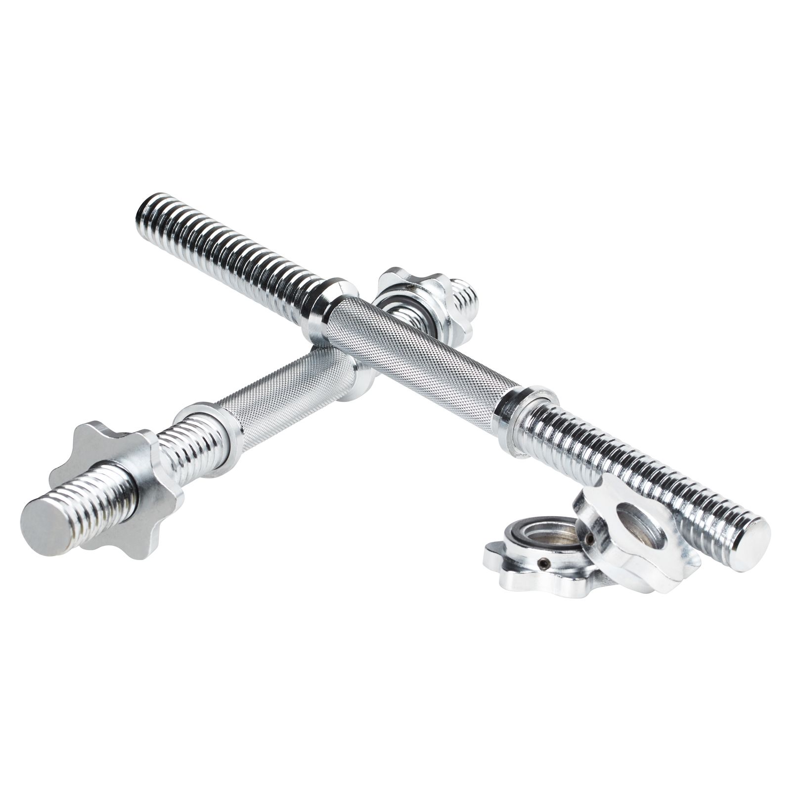 65kg Adjustable Dumbbell + Barbell Set With Cast Iron Weights Vinyl
