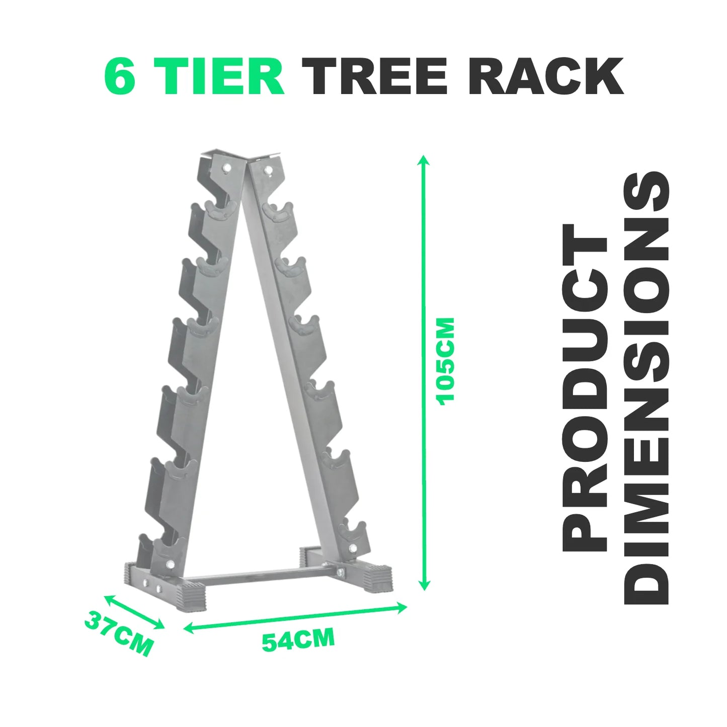6 Tier Hex Dumbbell Rack (Warehouse Returns)