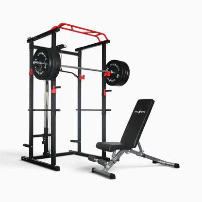 GymSets Power Cage with Cable Pulley