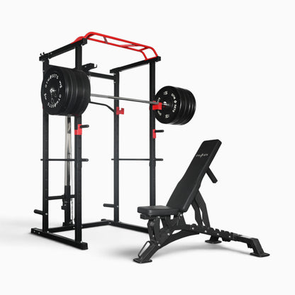 GymSets Power Cage with Cable Pulley