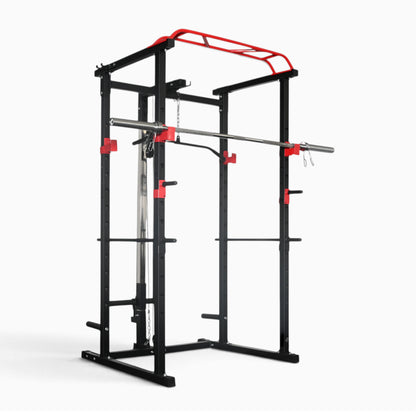 GymSets Power Cage with Cable Pulley