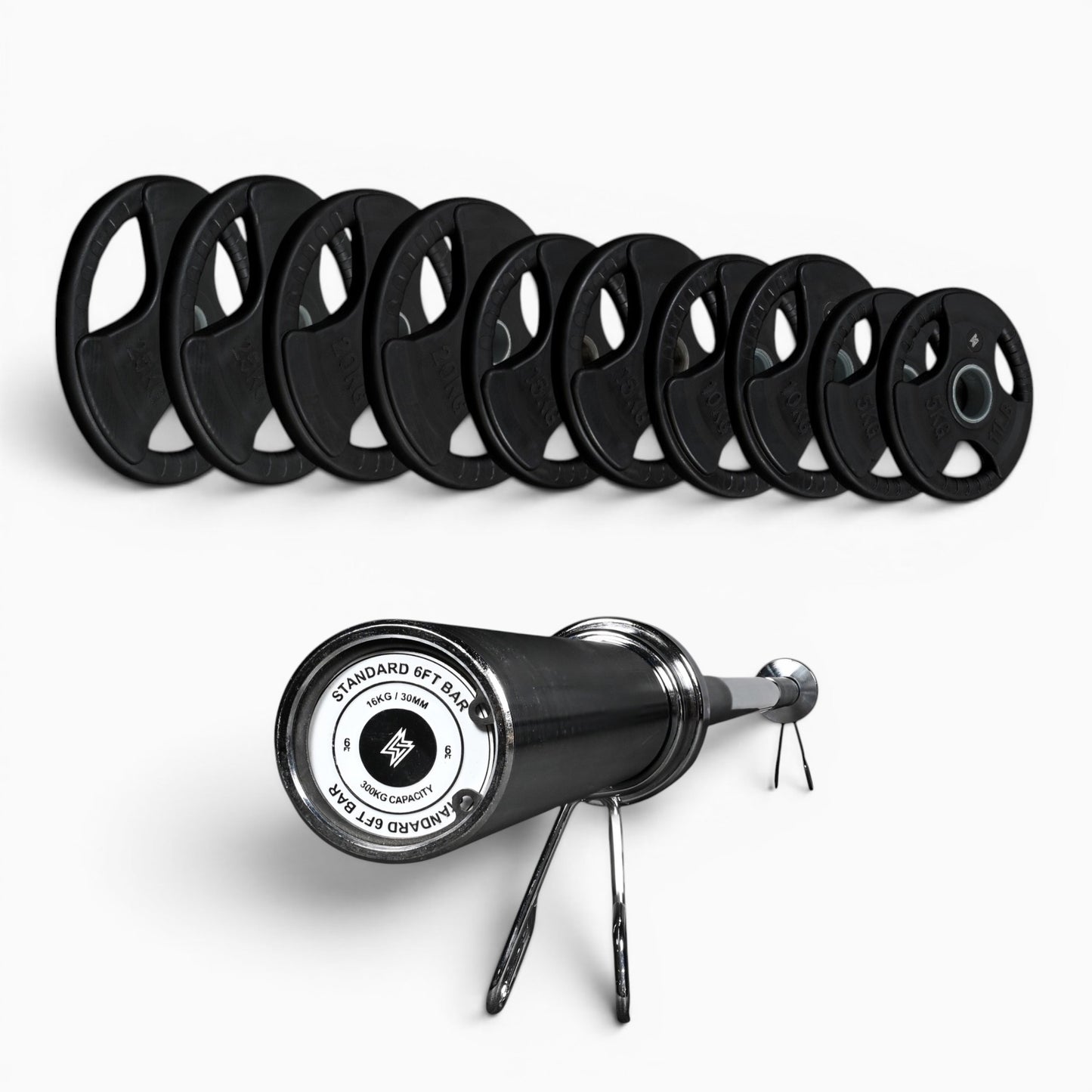 Tri-Grip Olympic Weight Plates