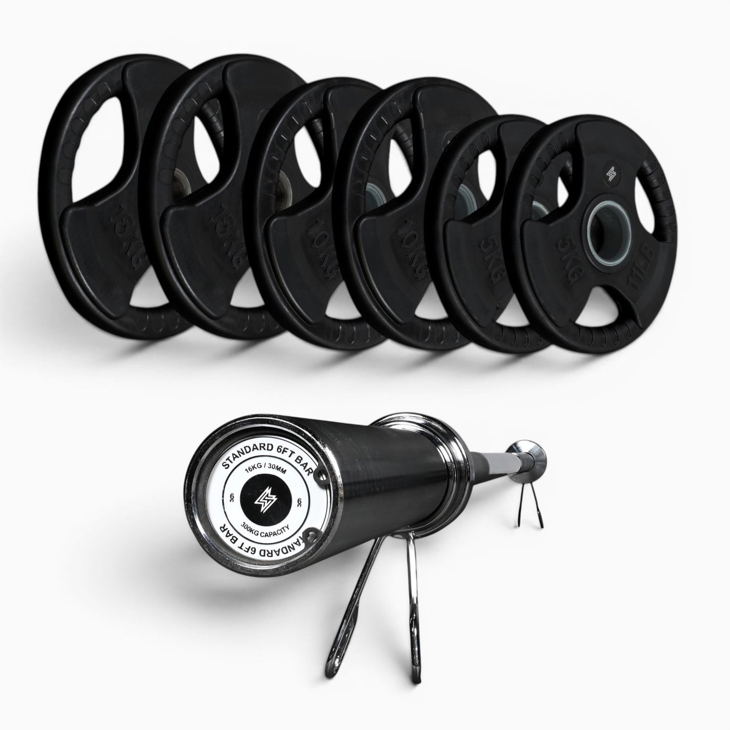 Tri-Grip Olympic Weight Plates