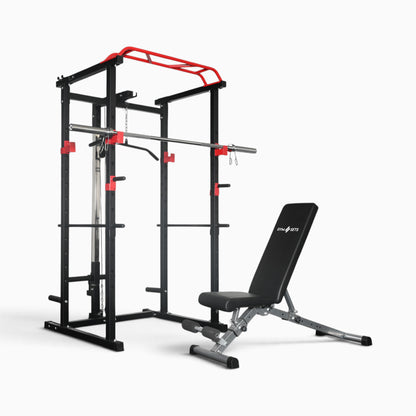 GymSets Power Cage with Cable Pulley