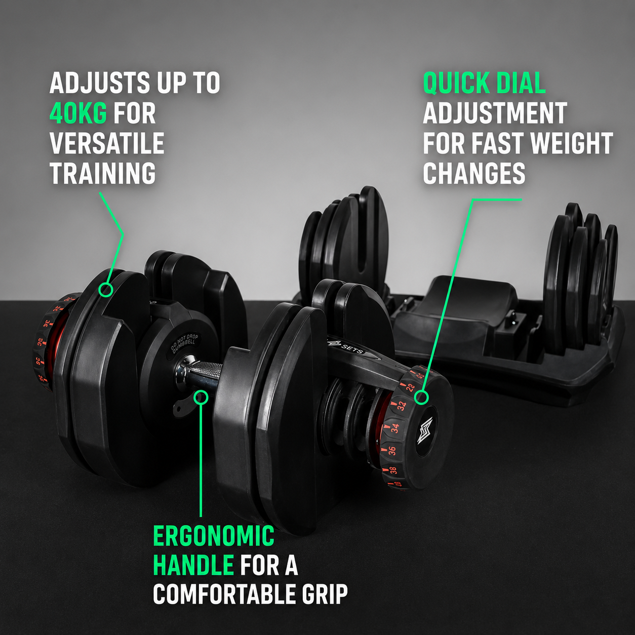 40kg Adjustable Dumbbell