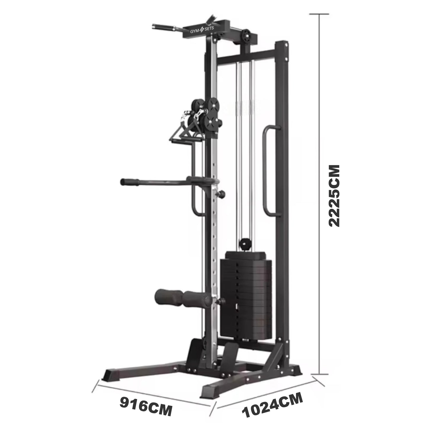 75Kg Dual Cable Machine – Compact Functional Trainer For Home Gym