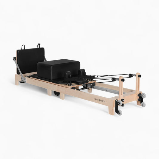 GymSets Oak Reformer Pilates Machine