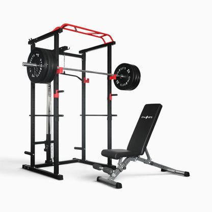 GymSets Power Cage with Cable Pulley