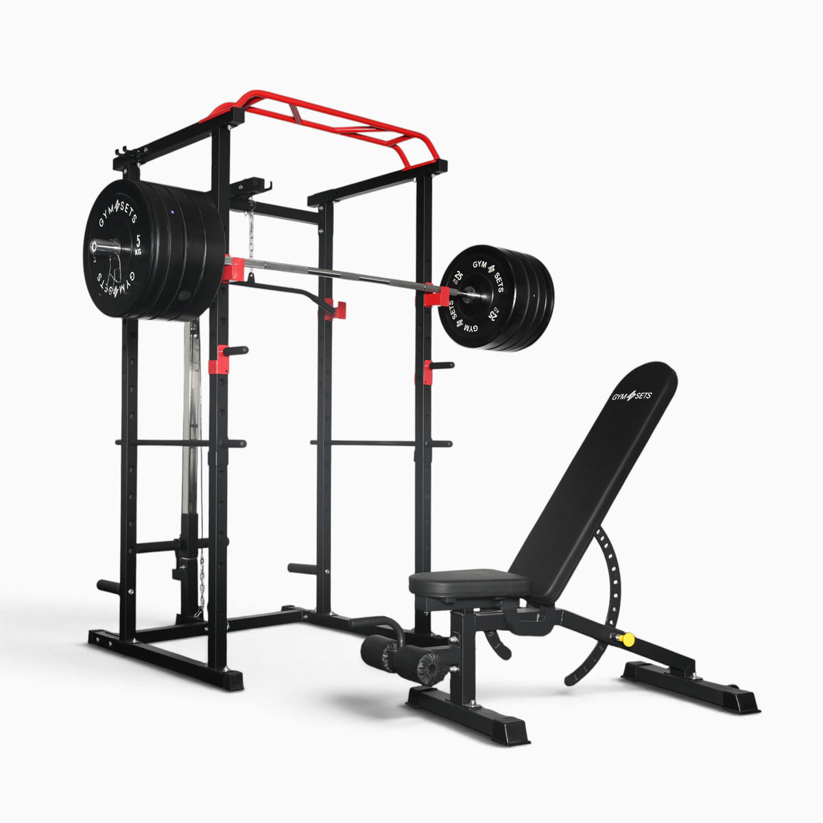 GymSets Power Cage with Cable Pulley